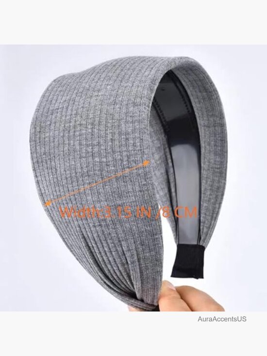 4 Pack Non-Slip Wide Headbands Fashion Hair Bands Stretchy Knot main image 5